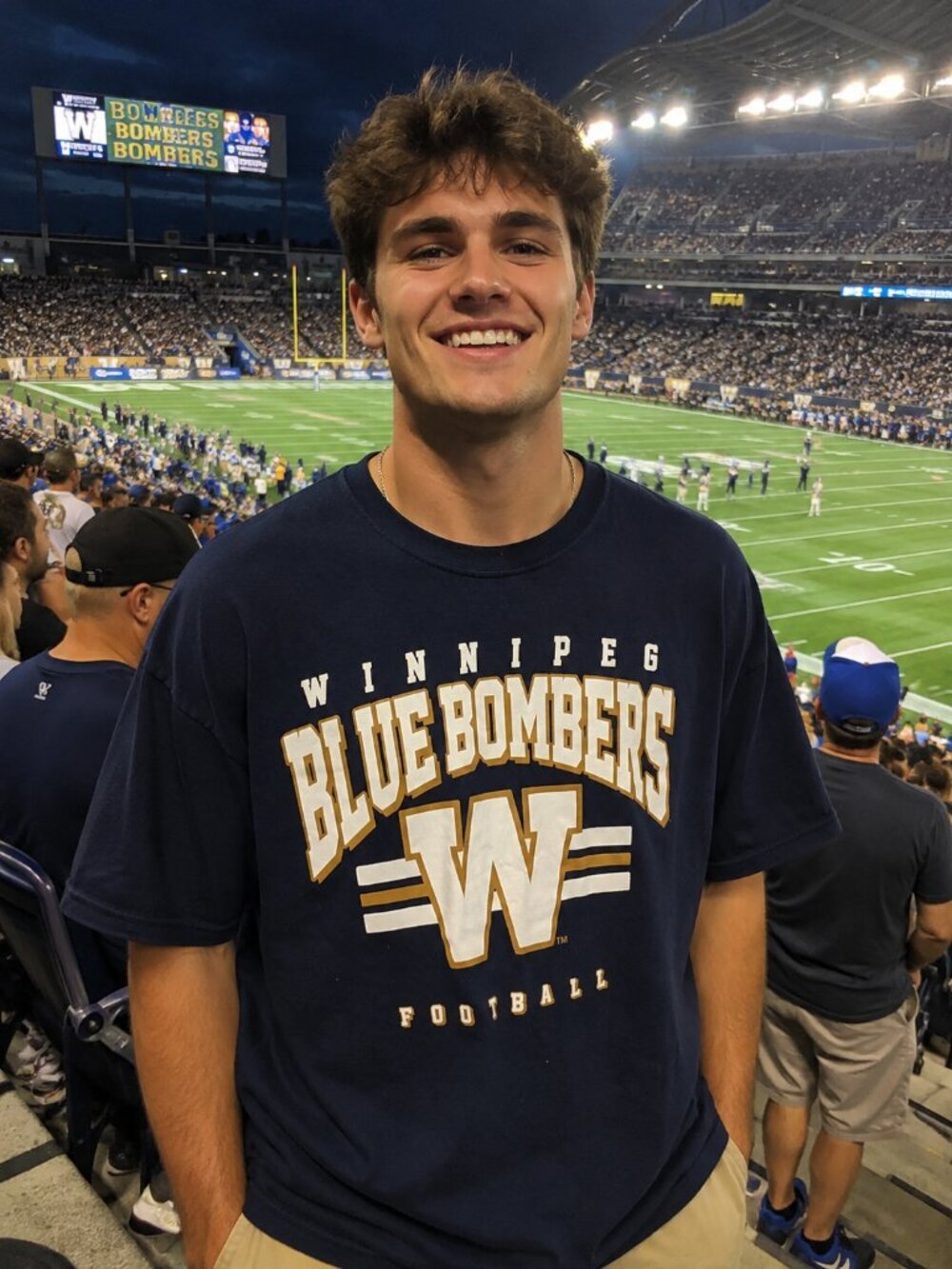 Mens Winnipeg Blue Bombers Football TShirt